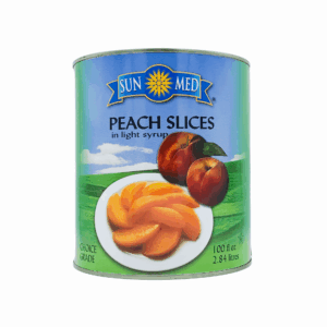 Peach slices in tins (2.84L)