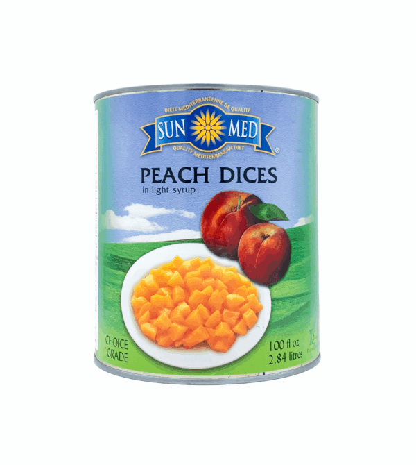 Peach diced in tins (2.84L)