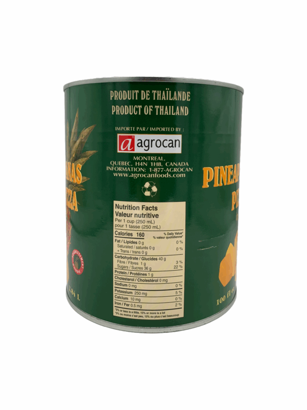 Pineapple tidbits pizza Cut in tin cans (2.84L) - Image 3