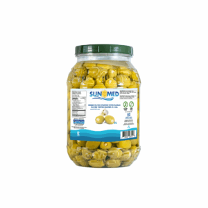 Green Olives stuffed with Garlic in PET jars (6x3L)