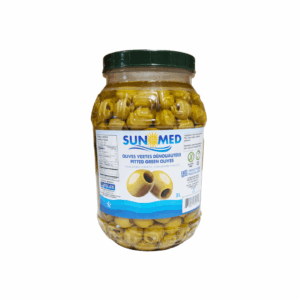 Organic Green Pitted Olives in PET Jar - 3L